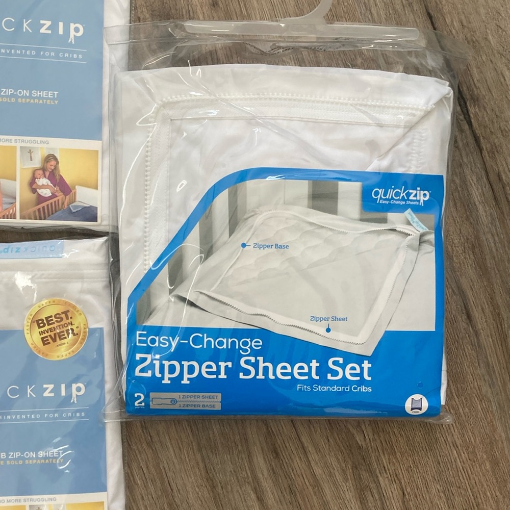 Quick Zip crib Sheets
